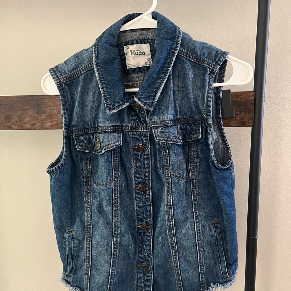 Mudd Blue Denim Vest